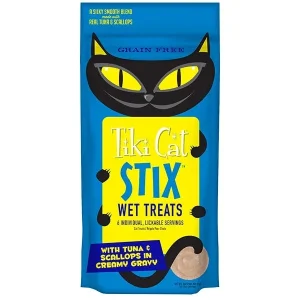 Tiki Pet Cat Stix Mousse Tuna and Scallop 3 oz. 12 ct