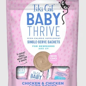 Tiki Pet Cat Thrive Kitten Chicken Liver 5.6 oz (8 per Pack)