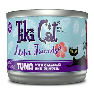 Tiki Pets Aloha Friends Flaked Tuna with Calamari Wet Cat Food, 3 oz, 12 ct
