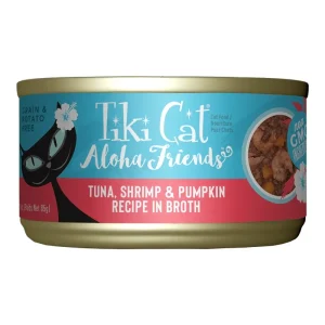 Tiki Pets Aloha Friends Flaked Tuna with Shrimp and Pumpkin Wet Cat Food, 3 oz, 12 ct