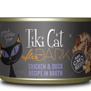 Tiki Pets Cat After Dark Chicken and Duck, 5.5 oz each, Case of 8