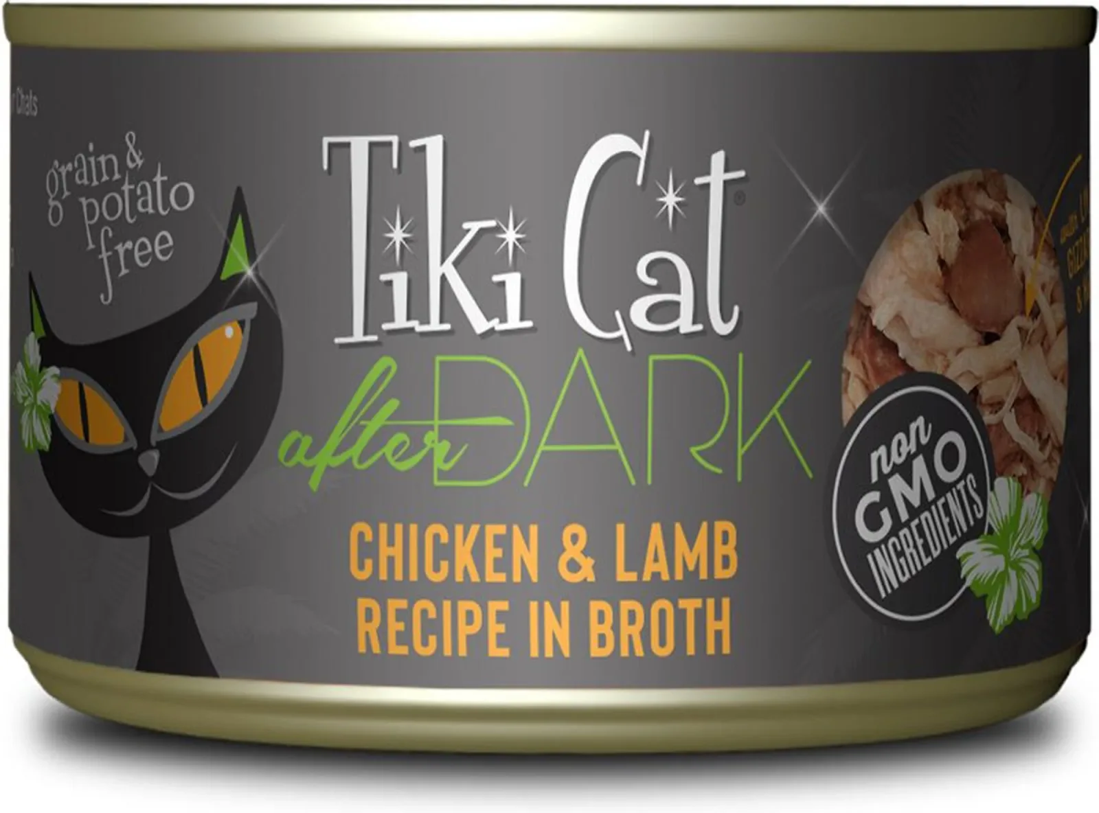 Tiki Pets Cat After Dark Chicken & Lamb Wet Cat Food 5.5 oz. 8 ct