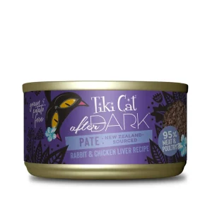 Tiki Pets Cat After Dark Rabbit & Chicken Liver Pate 3 oz. 12 ct