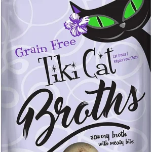 Tiki Pets Cat Broth Duck and Chicken 1.3 oz Pouch 12 ct