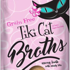 Tiki Pets Cat Broth Salmon 1.3 oz. Pouch 12 ct