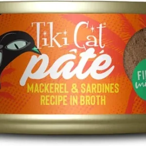 Tiki Pets Cat Grill Mackerel and Sardines Pate 2.8 oz. 12 ct
