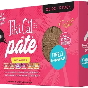 Tiki Pets Cat Grill Pate 28 oz. Variety Pack 12 ct