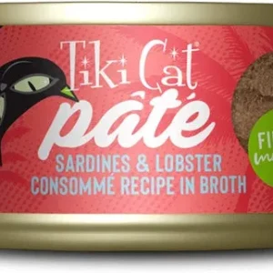 Tiki Pets Cat Grill Sardines and Lobster Consomme' Pate 2.8 oz. 12 ct