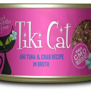 Tiki Pets Cat Hana Grill Ahi Tuna & Crab in Broth 6 oz. 8 ct