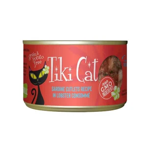 Tiki Pets Cat Hawaiian Grill Bora Bora Sardine Lobster, 6 oz each, Case of 8
