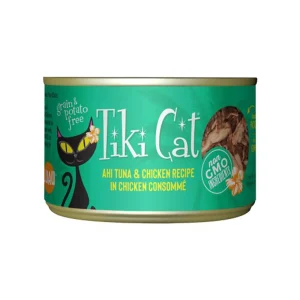 Tiki Pets Cat Hookena Luau Tuna and Chicken, 6 oz each, Case of 8