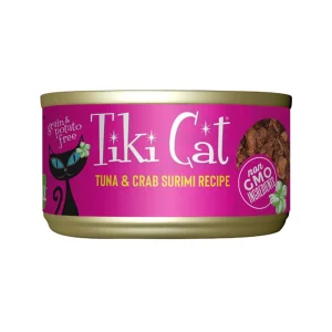 Tiki Pets Cat Lanai Grill Tuna Crab, 2.8 oz 12 ct