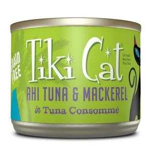 Tiki Pets Cat Luau Papeeko Ahi Tuna Mackerel 6 oz. 8 ct