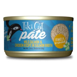 Tiki Pets Cat Luau Pate Wild Salmon & Chicken 12 ct Tray 2.8 oz