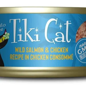 Tiki Pets Cat Napili Luau Wild Salmon & Chicken 2.8 oz, 12 ct