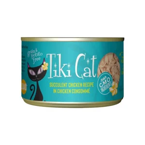 Tiki Pets Cat Puka Luau Succulent Chicken, 6 oz each, Case of 8