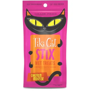 Tiki Pets Cat Stix Mousse Chicken 3 oz. 12 ct