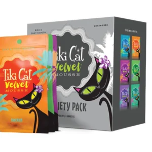Tiki Pets Cat Velvet Mousse 2.8 oz. Variety Pack 12 ct