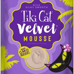 Tiki Pets Cat Velvet Mousse Chicken and Egg in Broth 2.8 oz. 12 ct