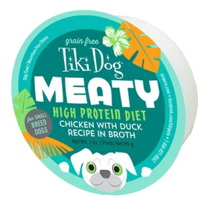 Tiki Pets Dog Mighty Chicken Duck 3 oz. 4 ct