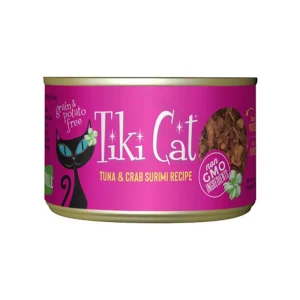 Tiki Pets Lanai Grill Tuna and Crab Wet Cat Food, 6 oz each, Case of 8