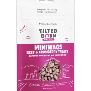 Tilted Barn Pet Co. - Beef and Cranberry Miniwags 100g/3.53oz Treats For Dogs