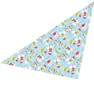 Top Performance Snowmen 2 Dog Bandana - Holiday Winter Tie-On Pet Bandana