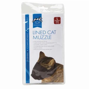 TP Lined Nylon Cat Muzzle Large Over, 12 lb