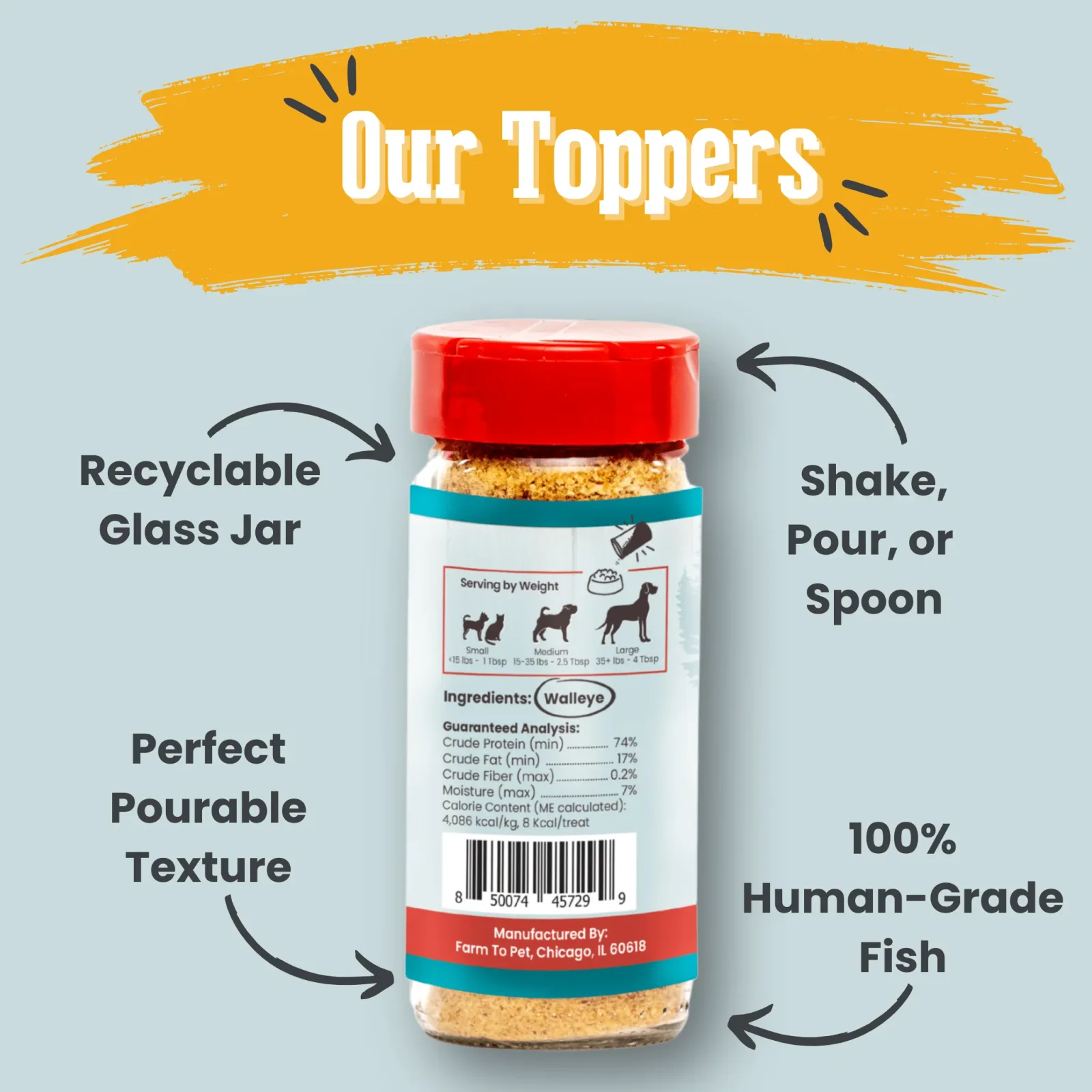 Treat Topper Fish Dog Food Topper - Image 2