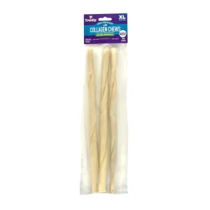 Treatly Collagen Chew Twist Rolls Dog Treat Natural X-Large 3pk