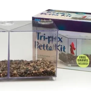 Triplex Betta Kit, with Gravel, Boxed