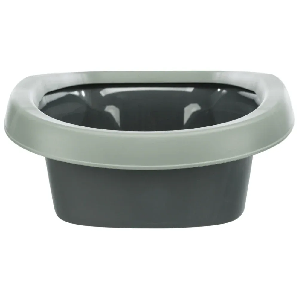 Trixie Be Eco Carlo Litter Tray with Rim for Cats (Anthracite/Grey Green) - Image 2