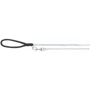 Trixie Chain Leash with Nylon Hand Loop for Dogs (Black)