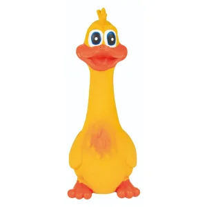 Trixie Duck Latex with Original Animal Sound Toy for Dogs (Yellow)