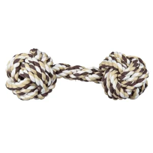Trixie Dumbbell Rope Dog Toy (Brown/White)