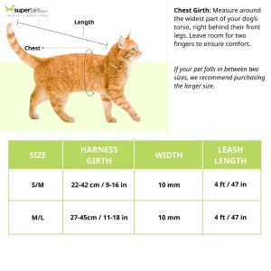 Trixie Harness with Leash for Cats & Kittens (Black)