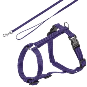 Trixie Harness with Leash for Cats (Violet)