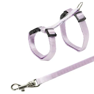 Trixie Harness with Leash for Kittens (Voilet)