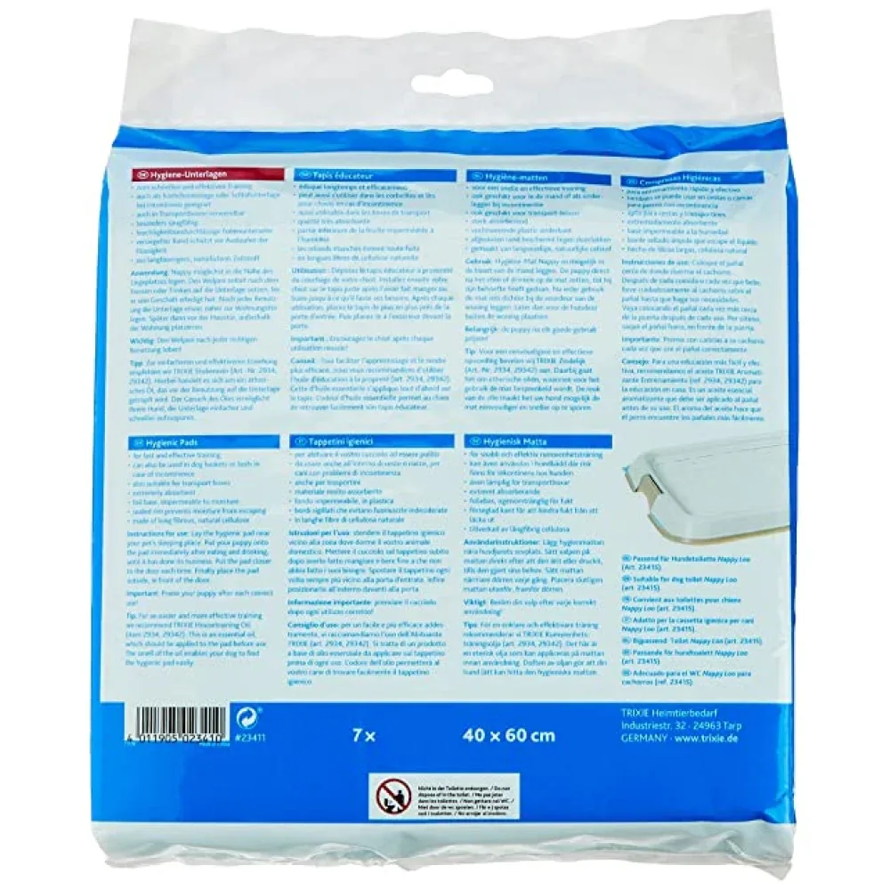 Trixie Nappy Activated Carbon Pads for Puppies (60x60cm) - Image 2