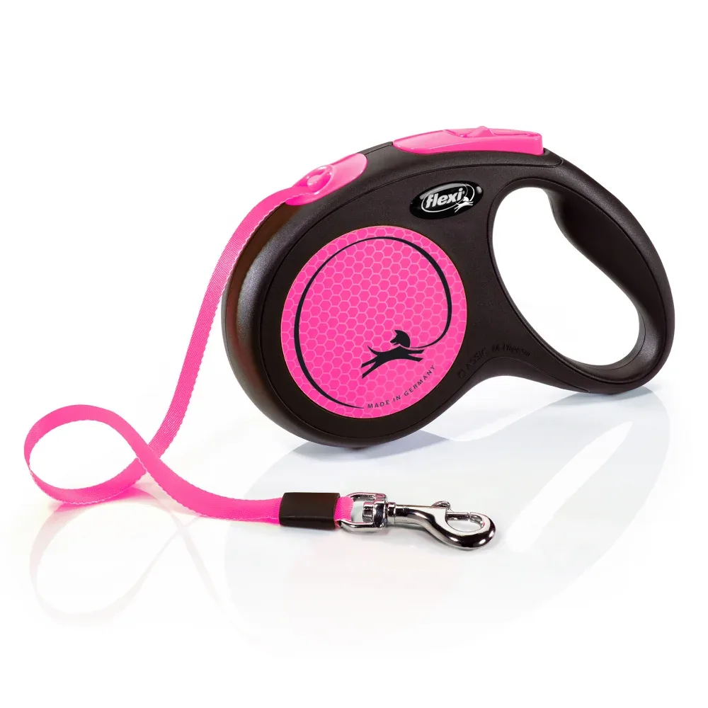 Trixie New Neon M Tape Leash for Dogs (Pink)