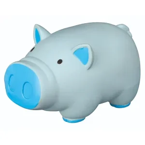 Trixie Pig Latex Intreactive chew Toy for Dogs (Blue)