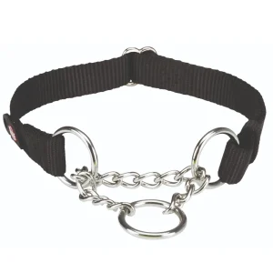 Trixie Premium Stop the pull Collar for Dogs (Jet Black)