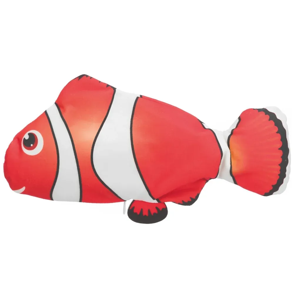 Trixie Wiggly Clown Fish Toy for Dogs (Orange)