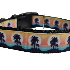 Tropical Sunsets Nylon Dog Collar