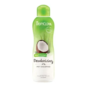 TropiClean Aloe & Coconut Deodorizing Pet Shampoo for Pets 20 fl oz