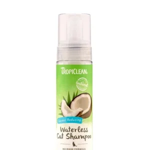 TropiClean Dander Reducing Waterless Shampoo for Cats 7.4 Fl. oz