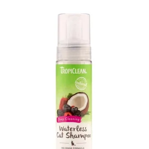 TropiClean Deep Cleaning Waterless Shampoo for Cats 7.4 Fl. oz