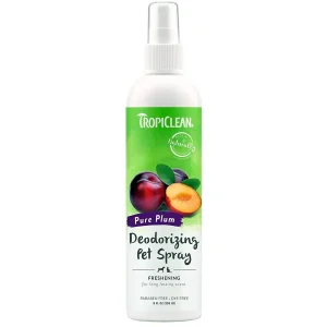 TropiClean Deodorizing Spray for Pets Plum, 8 oz. Bottle