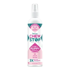 Tropiclean Dog Chew Stop Behavior Aid Puppy Spray 8 oz