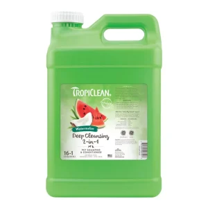 Tropiclean Dog Watermelon Deep Cleansing, 2-in-1 Pet Shampoo & Conditioner, 2.5 gal